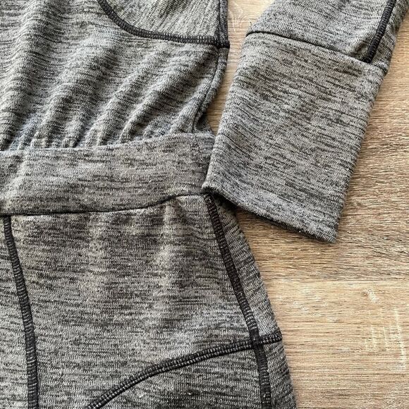Athleta Give It Your All Sweater Dress Marled Charcoal Grey - Size: Small - Picture 7 of 12